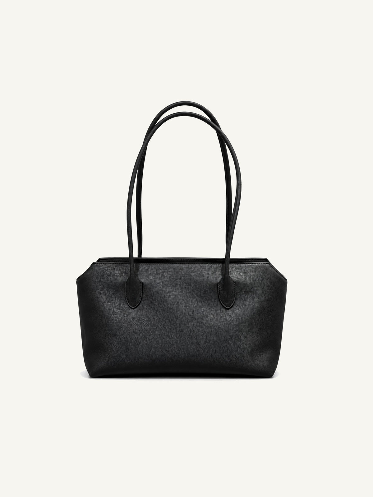 Minimal Leather Tote Bag - Black 主图