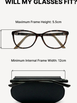 Slim Leather Glasses Case