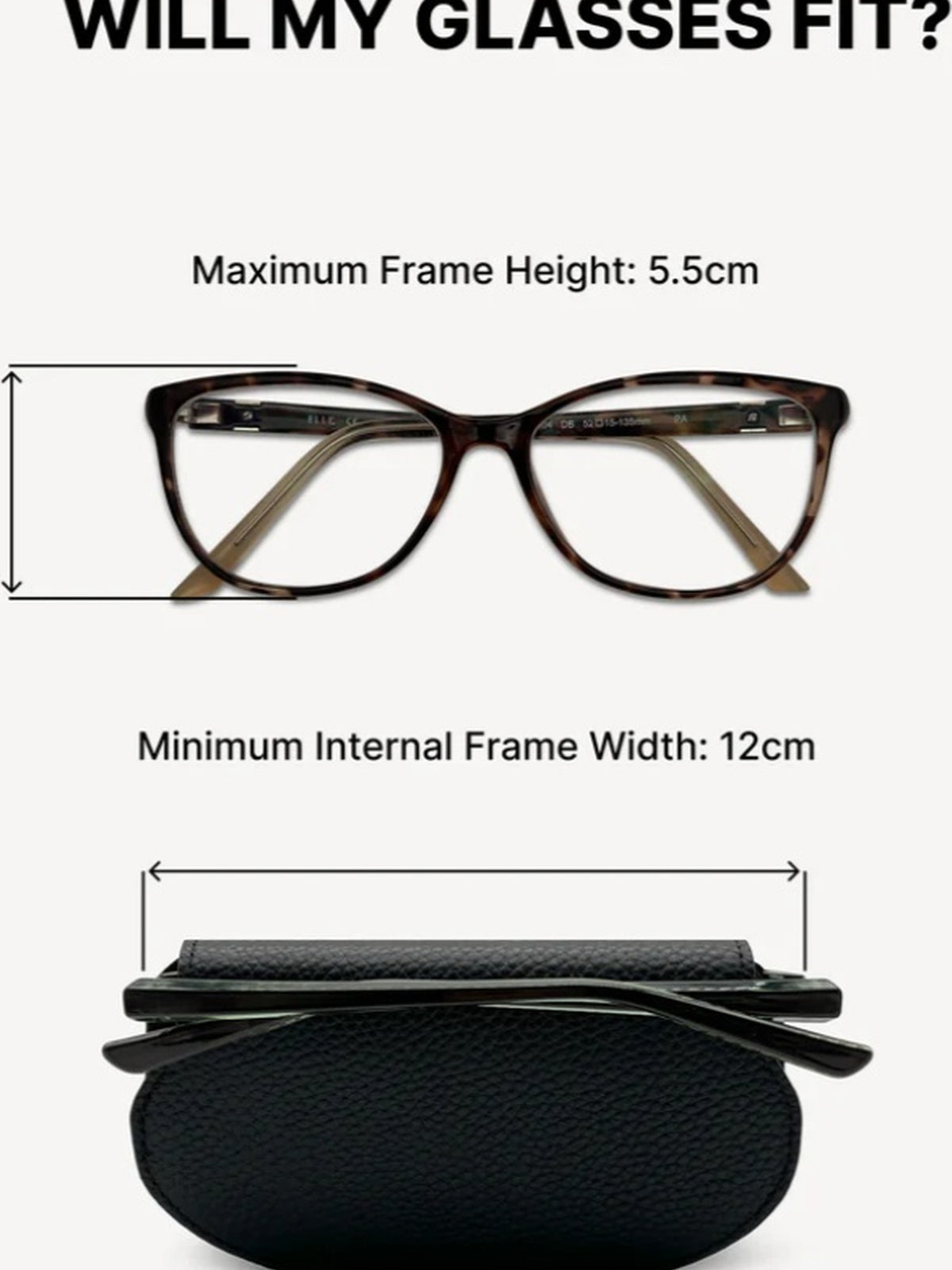 Slim Leather Glasses Case