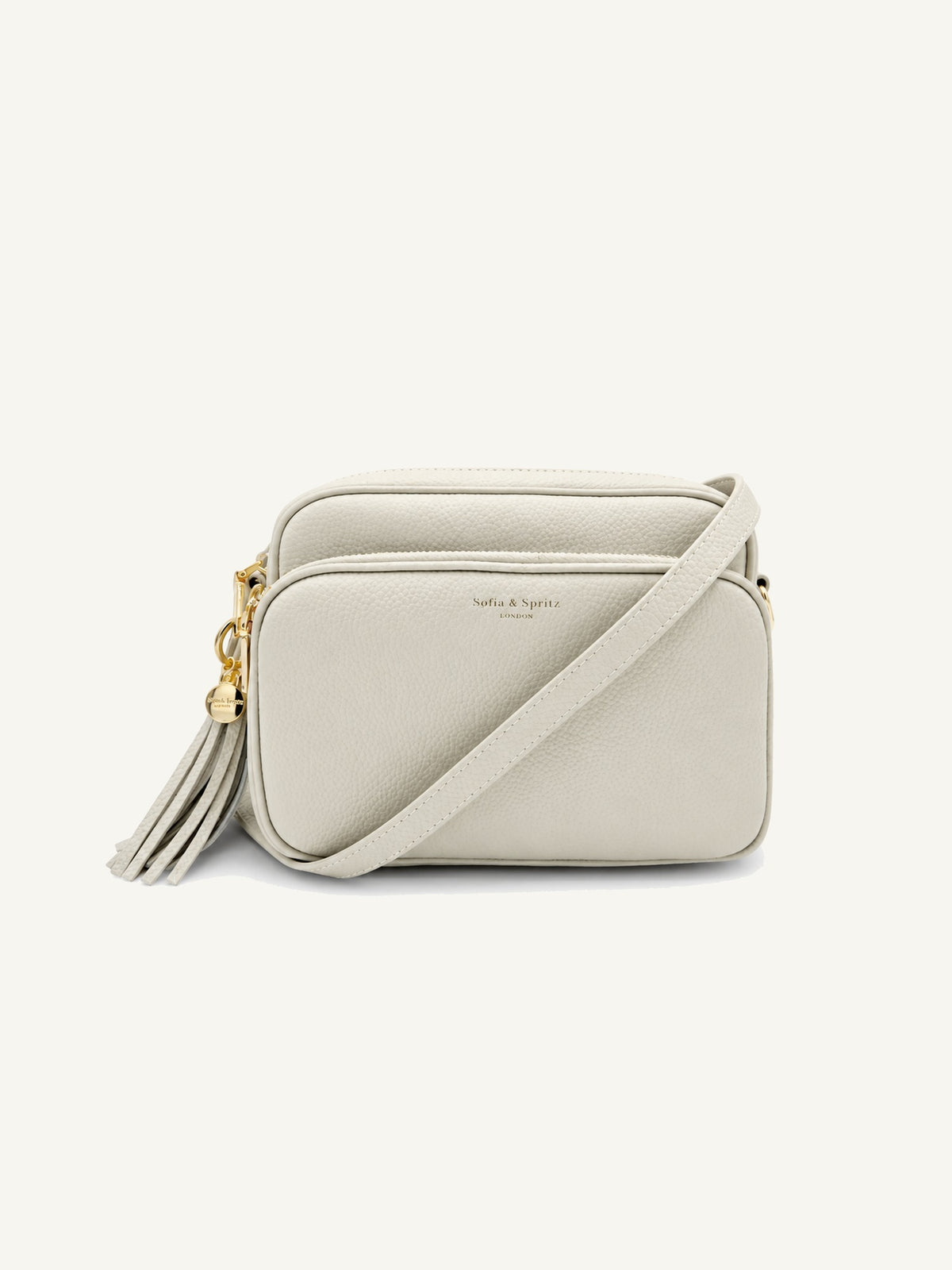 Leather Camera Crossbody Bag - Off White