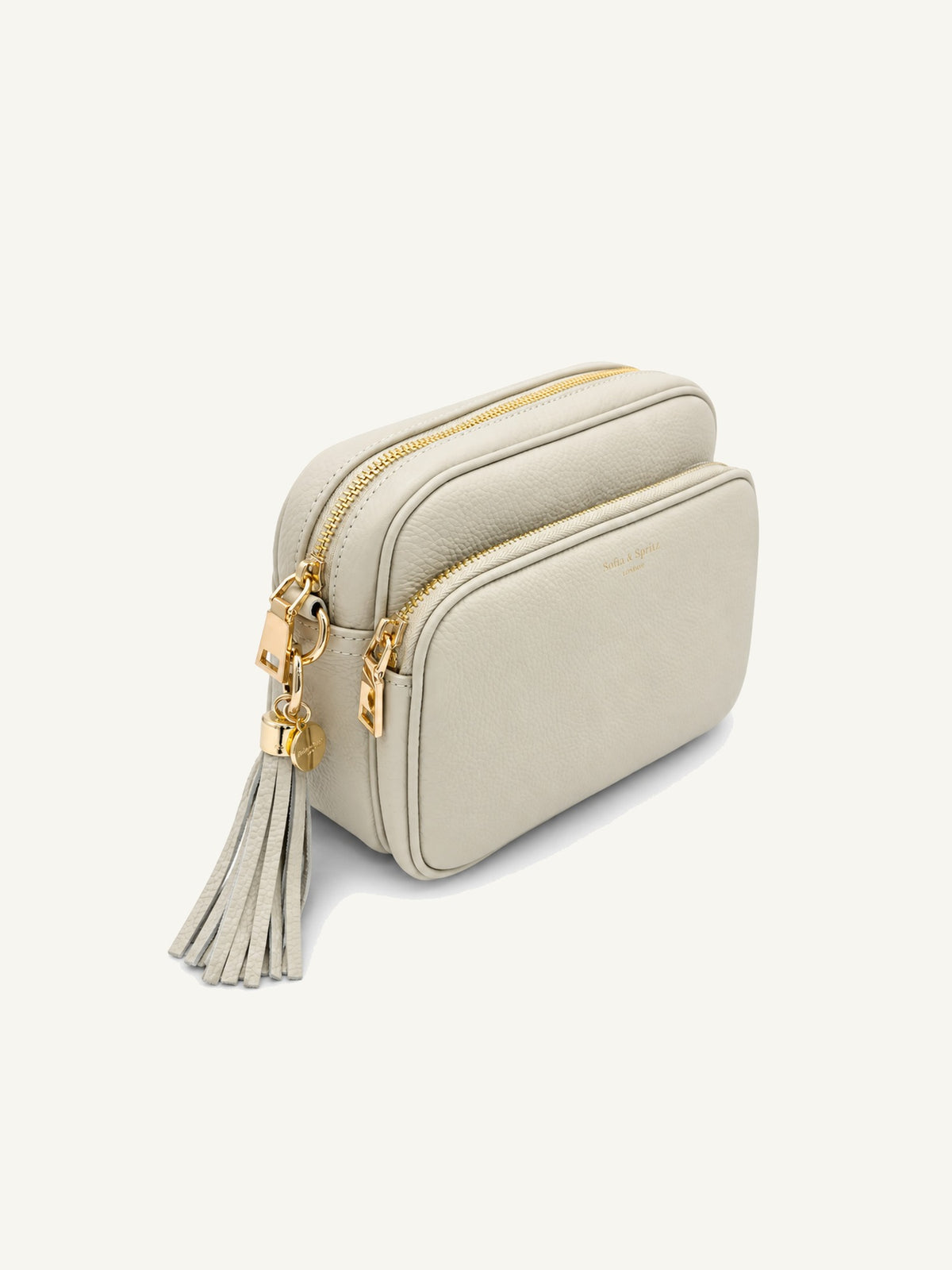 Leather Camera Crossbody Bag - Off White