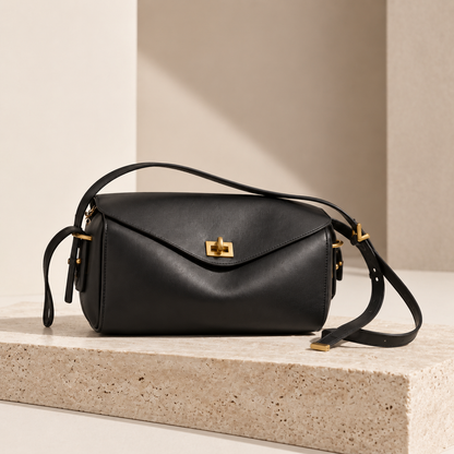 Luna Minimalist Leather Shoulder Bag