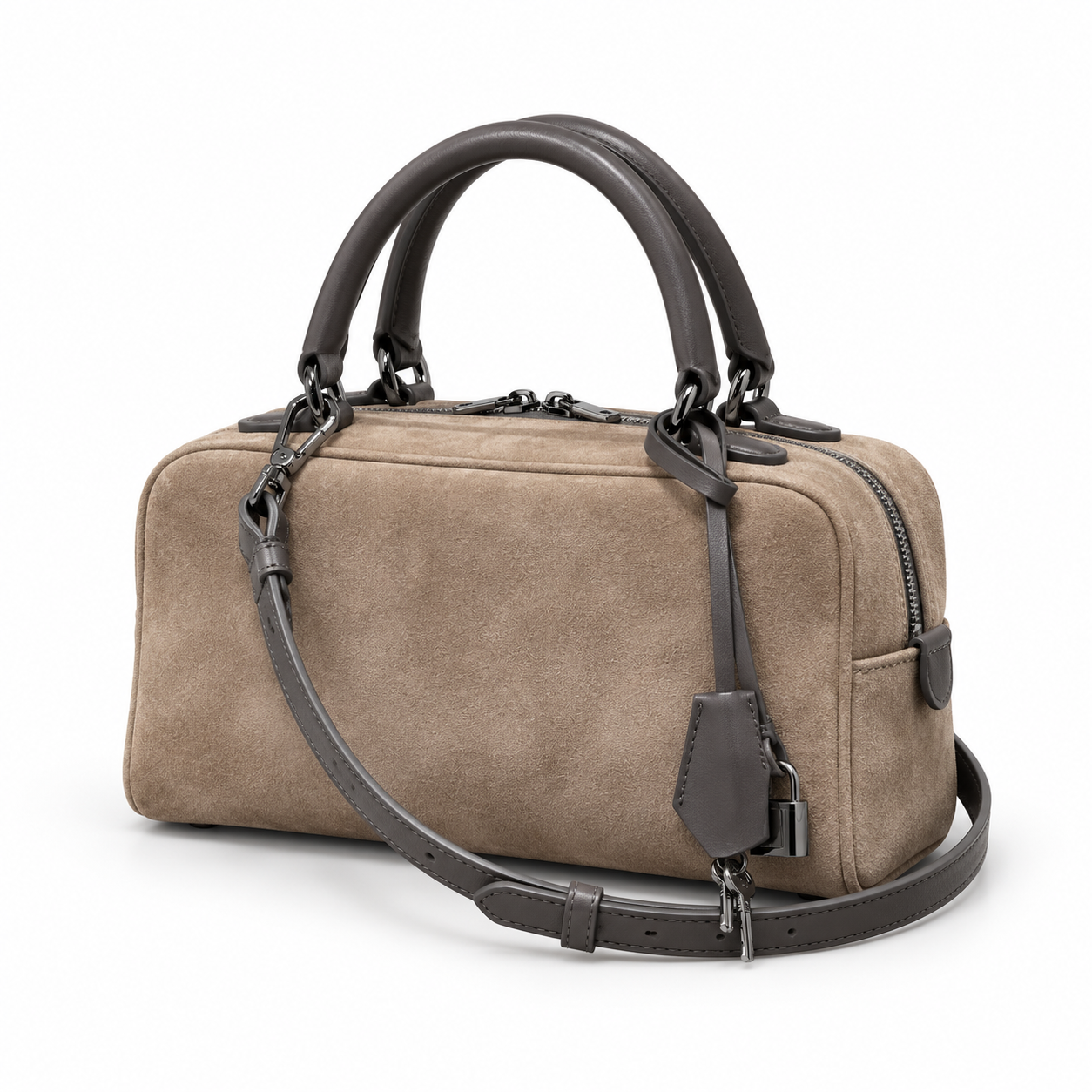 Luna Suede Weekender Bag