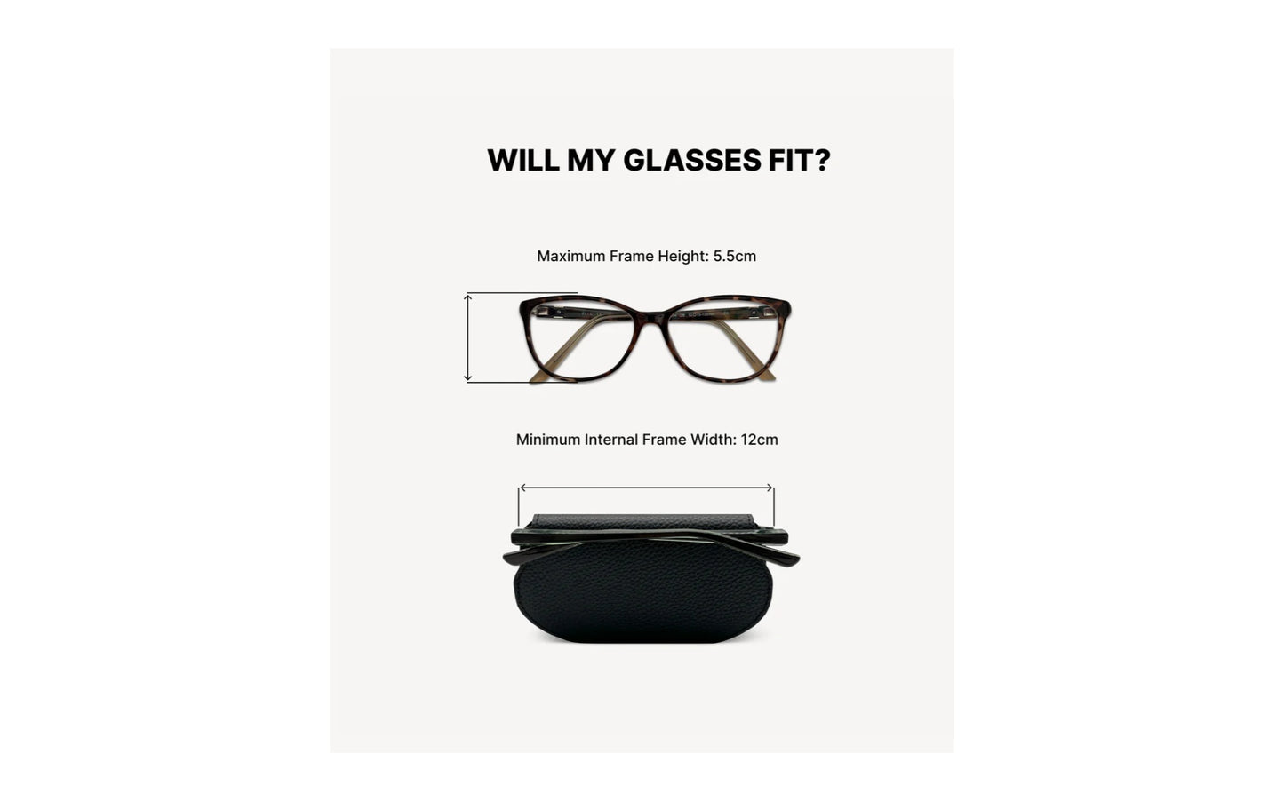 Slim Leather Glasses Case